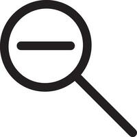 Zoom find icon symbol image vector. Illustration of the search lens design image vector