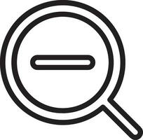 Zoom find icon symbol image vector. Illustration of the search lens design image vector