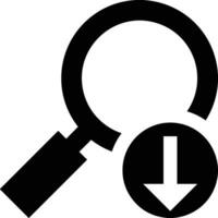 Zoom find icon symbol image vector. Illustration of the search lens design image vector