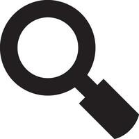 Zoom find icon symbol image vector. Illustration of the search lens design image vector