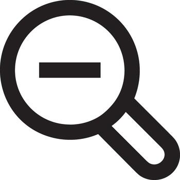 Zoom find icon symbol image vector. Illustration of the search lens design image vector