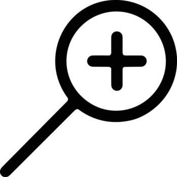 Zoom find icon symbol image vector. Illustration of the search lens design image vector