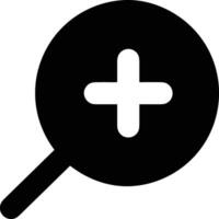 Zoom find icon symbol image vector. Illustration of the search lens design image vector