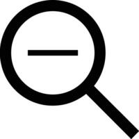 Zoom find icon symbol image vector. Illustration of the search lens design image vector