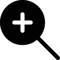 Zoom find icon symbol image vector. Illustration of the search lens design image vector