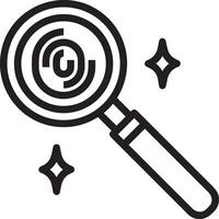 Zoom find icon symbol image vector. Illustration of the search lens design image vector