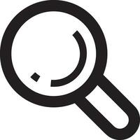 Zoom find icon symbol image vector. Illustration of the search lens design image vector