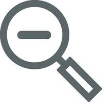 Zoom find icon symbol image vector. Illustration of the search lens design image vector