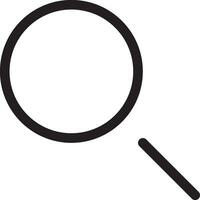 Zoom find icon symbol image vector. Illustration of the search lens design image vector