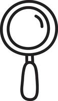 Zoom find icon symbol image vector. Illustration of the search lens design image vector