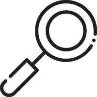 Zoom find icon symbol image vector. Illustration of the search lens design image vector