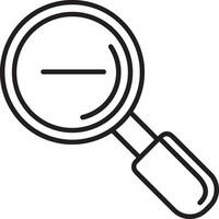 Zoom find icon symbol image vector. Illustration of the search lens design image vector