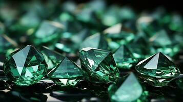 elegante verde cristal antecedentes ai foto