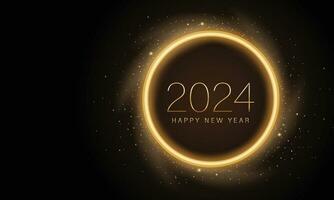 2024 Happy New Year Background Design. Greeting Card, Banner, Poster. Vector Illustration.