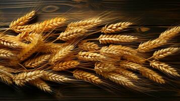 wheat seed plant background ai photo