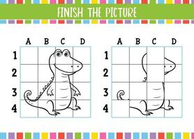 Main FileFinish the Coloring Book Pages Fun Handwriting Worksheet Game vector