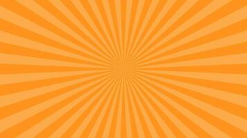 Simple Light Orange Radial Stripe Lines Vector Background