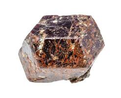 rough Almandine almandite crystal isolated photo