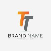 letter T logo image and font T design graphic  vector