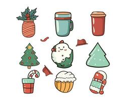 Cute winter clip art illustration vector