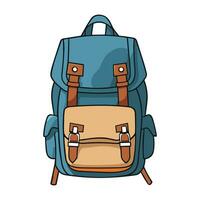 ilustración de mochila escolar vector