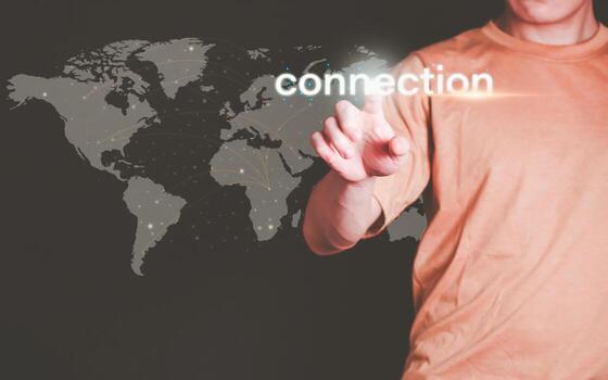 Planning and strategy, stock market, business growth, progress or successful concept, businessman or trader showing data connection, investing in stock market trading or digital assets photo