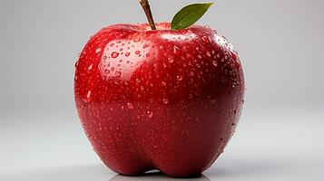 Fresh red apples on a white background photo