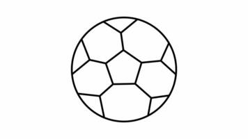 animated video of a sketch forming a soccer ball