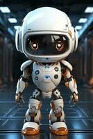 Future cute robot ai photo
