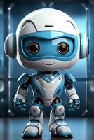 Future cute robot ai photo