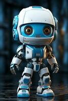 Future cute robot ai photo