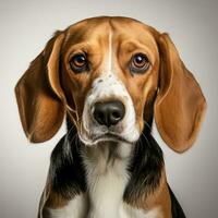 Cute basset hound dog photo