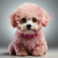 Cute poodle dog photo