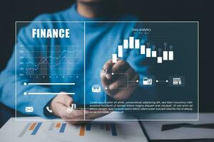 trabajando datos analítica y datos administración sistemas y métrica conectado a corporativo estrategia base de datos para finanzas, inteligencia, negocio analítica con llave actuación indicadores, social red foto