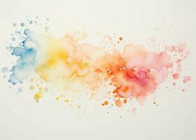 Watercolor abstract splash, spray. Color painting vector texture. Colorful background.