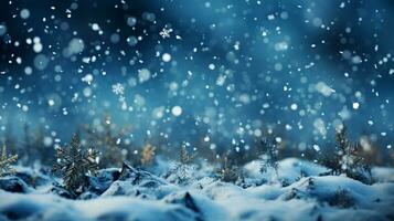 Cold snow background photo