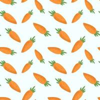 Fresh carrot background. Seamless pattern with carrot. Colorful wallpaper vector. Decorative illustration vector