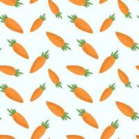 Fresh carrot background. Seamless pattern with carrot. Colorful wallpaper vector. Decorative illustration vector