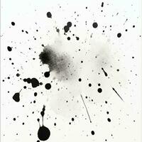 Watercolor abstract splash, spray. Color painting vector texture. Black background.