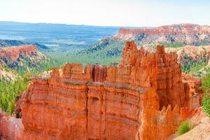 Bryce Canyon National Park landscape in Utah, United States. Brice Canyon in Navaho Loop Trail photo