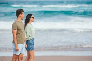 Happy couple spending time together photo