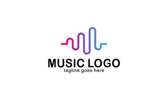 creativo música logo. musical notas logo vector