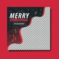 Navidad social medios de comunicación enviar modelo diseño día festivo, nuevo año, Navidad y invierno festival promoción Pro vector bandera