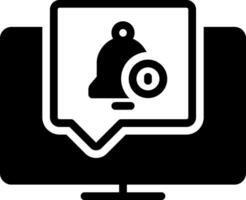 solid icon for notified vector