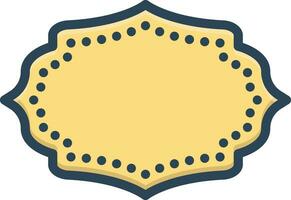 color icon for labels vector