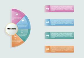 Modern infographic template design vector for web design, UI apps, business presentation, workflow layout, diagram, annual report.