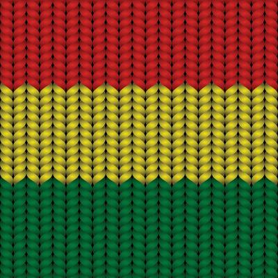 National flag braided rope