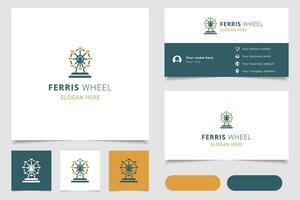 Bumper car logo design with editable slogan. Branding book and business card template. vector