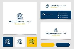 Mirror room logo design with editable slogan. Branding book and business card template. vector