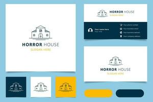 Ferris wheel logo design with editable slogan. Branding book and business card template. vector